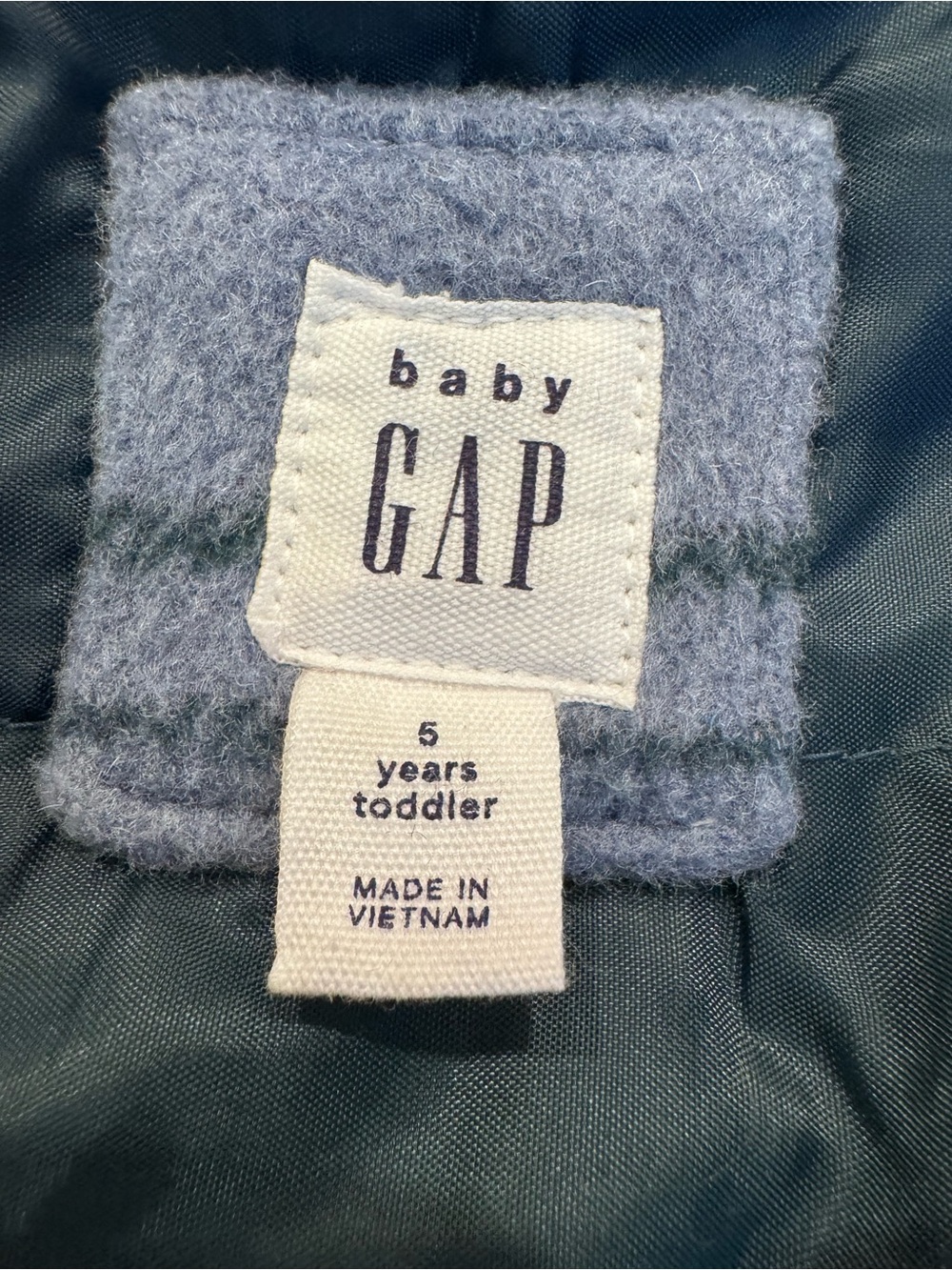 Baby GAP Plaid Blue, Gray and Green Shacket. Size 5T, Fall vibes - Picture 5 of 8
